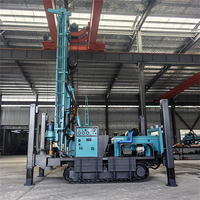 Foreuse pneumatique DTH durable MKDQZ-350 avec pompe à engrenages, équipement de forage de roche de 350 m de profondeur, autopropulsée sur chenilles pour puits d'eau