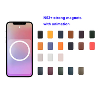 Portefeuille d'animation en cuir PU premium avec aimant puissant N52+, porte-cartes triple, sacoche pour téléphone portable compatible iPhone 18/17/16/15/12/13/14