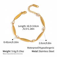 Maßgefertigtes 316L Edelstahl-Armband Gold Oliven-Gliederketten-Armband Zirkon-Fußkettchen Verstellbare Kette für Damen Leichter Luxus