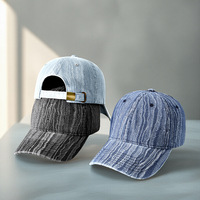 Nueva Gorra de Béisbol Casual Unisex de Mezclilla, Gorra de Jean Transpirable de Verano, Gorra Ajustable de Color Sólido para Hombres, Mujeres y Adolescentes