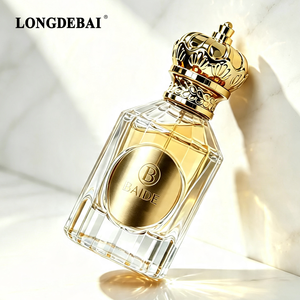 Nuevo Diseño Personalizado de Frascos de Perfume Redondos Vacíos de 50 ml, Botellas de Perfume de Vidrio Transparente con Caja de Empaque - Product Image 3