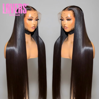 Wig Rambut Asli India Lurus 13x4, Wig Tanpa Lem Full HD dengan Lace Transparan, Wig Rambut Remy Vietnam Lurus, Wig HD Lace