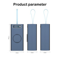 Boîtier de Banque d'Alimentation Haute Capacité pour 21 Piles 18650 (Sans Batterie) PD 10W 18W 22.5W QI Sans Fil 5W 10W 15W Type-C avec Écran LCD