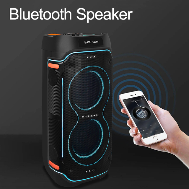 Original Portable Rechargeable Party Speaker Karaoke Speaker With Mic Caixa De Som Radio bluetooth Speaker Wireless