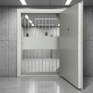 Puerta de seguridad para banco de acero inoxidable sólido con cerradura digital electrónica - puerta de alta protección para interiores/exteriores, día y noche, para hotel - Product Image 1