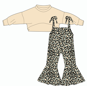 Conjunto Infantil Personalizado OEM con Overoles de Manga Larga con Estampado Occidental para Niños y Niñas, Sin Reseñas Aún - Product Image 3