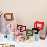 Sac fourre-tout en plastique PP givré, écologique, personnalisé, réutilisable, avec poignée, pour mariage, festival, shopping, cadeau, savon, parfum
