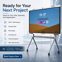 Tableau blanc interactif intelligent de 65, 75, 86 et 98 pouces avec écran tactile pour salle de réunion, système audiovisuel de conférence, intégrateur de systèmes AV, projet scolaire