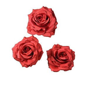 Bouquet de roses artificielles en soie avec diamants artificiels, réaliste, pour mariage et décoration intérieure, fabriqué en Chine - Product Image 5