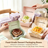 Cajas de Cartón para Hamburguesas Impresas Personalizadas al por Mayor, Resistentes a la Grasa, Desechables, a Prueba de Fugas, para Comida para Llevar, Almuerzo, Empaquetado a Granel