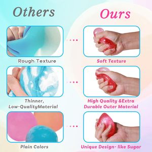 Drop <b>Squishy</b> Blue Water Drop Shape TPE Stress Relief Toy For Kids Age 5 7 Years Unisex Sensory Fidget Toy - Product Image 5