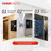 Écran LCD commercial intérieur Full HD pour affichage publicitaire numérique WiFi tactile pour ascenseurs, avec mise à jour à distance, idéal pour les agences