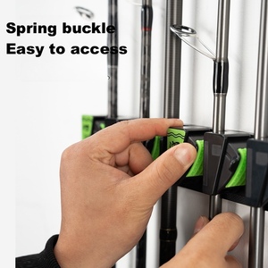 <b>Wall</b> Mounted Fishing Rod <b>Bracket</b>, <b>Wall</b> Mounted, , Perforated Fishing Rod Storage and Placement Rack Fishing Rod Display Rack - Product Image 4
