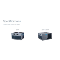 Climatiseur de toit tropical Midea 22 kW 6,2 tonnes R410A pour températures élevées 52°C ° Unité de refroidissement uniquement pour le Moyen-Orient