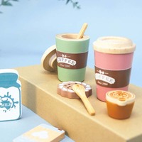 Jouet créatif pour enfants, ensemble de tasses à café simulées, thé de l'après-midi, biscuits