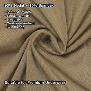 Shanhao hữu cơ cho lenzing Modal spandex jersey vải dệt kim 60S 30D 175gsm mềm thoải mái vật liệu căng cao cho cao cấp - Product Image 2