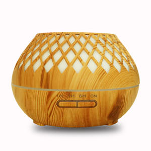 Diffuseur d'arômes à grain de bois 0,5 L, humidificateur ultrasonique avec lumière LED pour usage domestique - Product Image 5