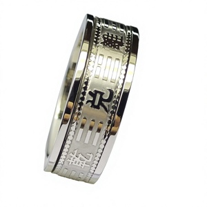 Anillo Giratorio de Yin Yang Taoísta, Acero Inoxidable 316L, Anillo Antiestrés para Hombre, Joyería China de Feng Shui, Venta <span class=keywords><strong>al</strong></span> <span class=keywords><strong>Por</strong></span> <span class=keywords><strong>Mayor</strong></span> - Product Image 1