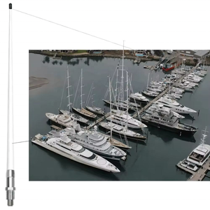 Antenne marine VHF en fibre de verre 156-163 MHz pour bateau et navire, antenne radio marine à gain élevé - Product Image 3