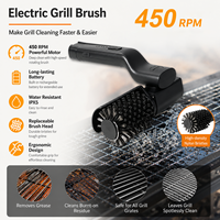 Nettoyeur de barbecue sans fil, brosse électrique pour nettoyer le barbecue, brosse électrique rechargeable pour barbecue