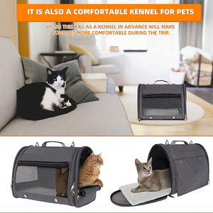 Soft Sided Pet Carrier Bag, Easy Vet Visit <strong>Dogs</strong> Cats Carrier, Portable Foldable Pet <strong>Cage</strong> Kennel for Under 14 Lbs Puppy Kitten