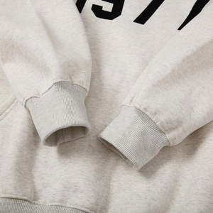 Ensemble de survêtement décontracté pour homme, style streetwear, 100 % coton, imprimé numérique, tricoté, séchage rapide, sweat à capuche et pantalon de survêtement, modèle 1977 - Product Image 4