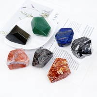 Cristal poli en vrac naturel, ornement en forme libre, agate, améthyste pour la décoration de la maison
