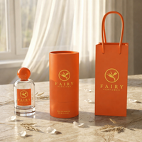 Flacons de parfum en verre personnalisés (30ml/50ml/100ml/20ml) avec pulvérisateur à pompe, papier spécial PP, revêtement UV, estampage à chaud, gaufrage, Fujian