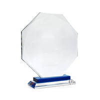 Trophée en Verre de Cristal Transparent Personnalisé Gravé, Prix Usine, Idéal Cérémonie de Remise des Prix