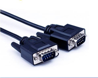 Fábrica de China DB9M A DB9F Tipo de molde de cable de módem serie niquelado