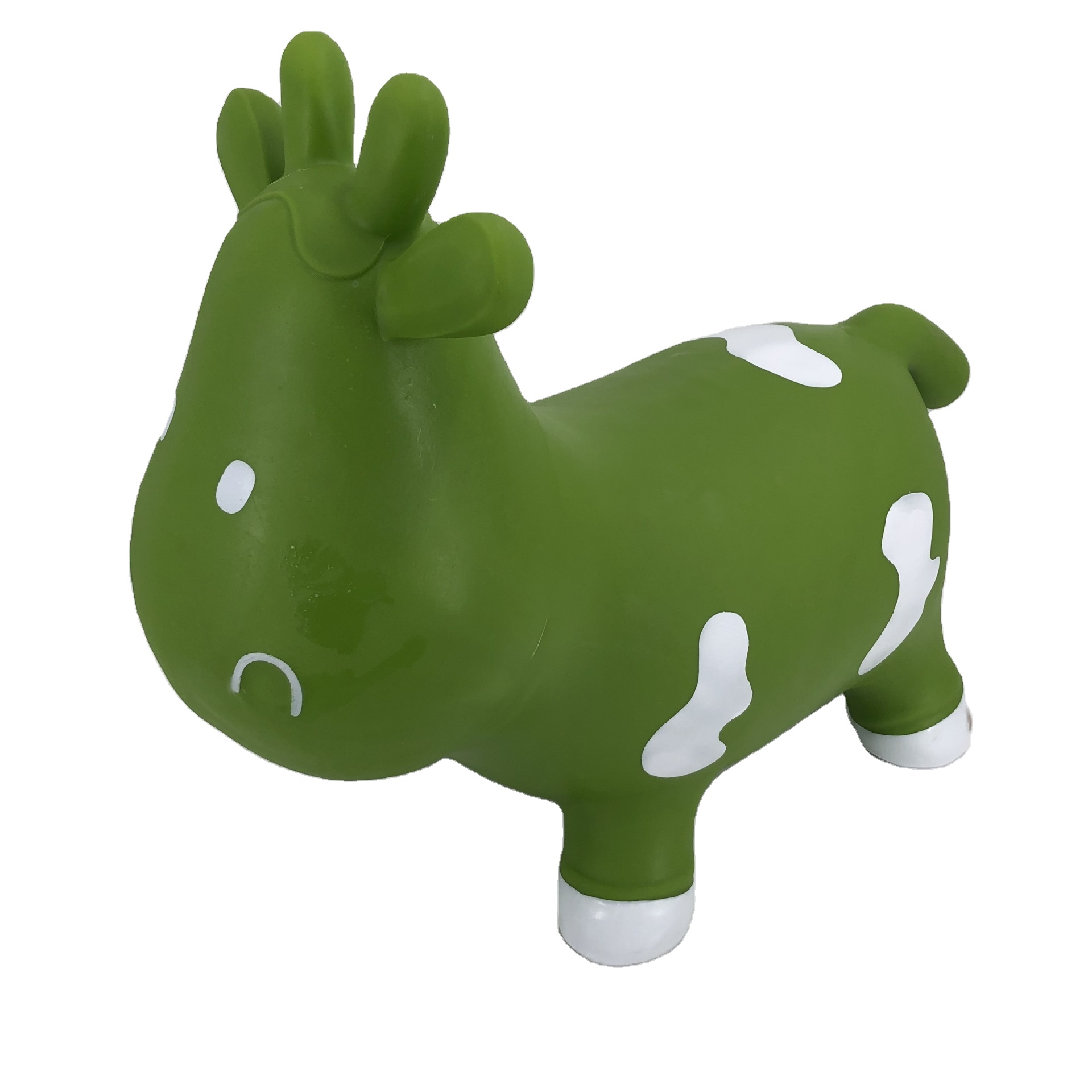 Детские надувные прыгающие животные для улицы, пластиковые зеленые коровы, прыгающие игрушки