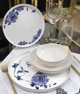 China Dinner Set Wholesale OEM ODM Bone China Dinner Sets New Shape Bone China Dinnerware Set