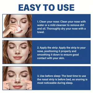 Tiras nasales negras transparentes, tiras nasales personalizadas, recarga magnética, fuerza extra a granel para respirar, reutilizable - Product Image 2