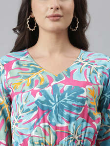 Vestido Mini de Rayón con Estampado Floral para Mujer, Estilo Informal, Festivo, Elegante, Moderno, Vestido Corto de Una Pieza para Mujer, Estilo Occidental - Product Image 6