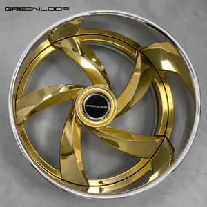 Jantes forgées en deux parties Greenloop 20 22 24 26 28 pouces, grandes jantes personnalisées adaptées à Chevrolet Impala SS, Cutlass <span class=keywords><strong>Vert</strong></span>, Chevy C10 Truck - Product Image 6