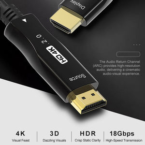 Hochgeschwindigkeits-4K-60Hz-A020-HDMI-Glasfaserkabel 18 Gbit/s 10m 20m 30m 50m <span class=keywords><strong>Audio</strong></span>- und Video-Datenübertragung - Product Image 2