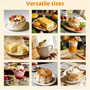 Crema en Polvo para Batir, Premezclada, Sin Lácteos, Crema en Polvo No Láctea, Vida Útil de 12 Meses, para Postres <span class=keywords><strong>y</strong></span> Bebidas - Product Image 6