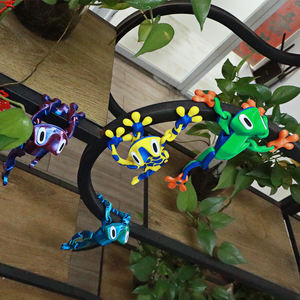 Vashine 3DプリントPLA磁気アトラクションカエル冷蔵庫ステッカーフレキシブルクリスタルPLAカエルおもちゃ装飾アクションフィギュア - Product Image 5