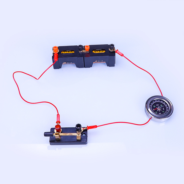 Electrical Circuit Experiment Kit DIY Circuit Experiment Small Bulb Lights up Kit Battery Box Lamp Holder Switch for Home