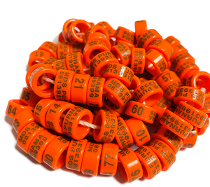 Mix Kleur Plastic Ringen voor Vogels Duivenring Met Naam Beenbanden voor Vink Kanarie Plastic Vogelring 15Mm/3 - Product Image 1