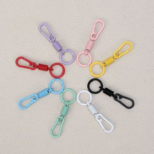 Rebound Zinc Alloy Finger Ring Elastic Keychain Mountaineering <b>Carabiner</b> <b>Keyring</b> - Product Image 3