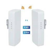 Router Klien 450G CPE, Repeater WIFI Nirkabel Jarak Jauh 5.8 Mbps Antena 14dbi