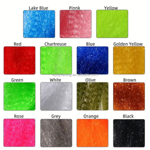 Gros Flash Slink Fibre Longs Cheveux Crépus Synthétiques/Fibre Slinky pour La Fabrication De Poissons Minnow <span class=keywords><strong>Leurre</strong></span> Appâts Matériel De Montage De Mouches - Product Image 3