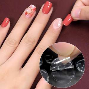 24 pièces/ensemble de <span class=keywords><strong>faux</strong></span> <span class=keywords><strong>ongles</strong></span> à presser avec adhésif puissant, autocollants transparents en gelée pour nail art, application et retrait faciles - Product Image 3