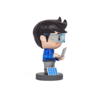 Figura Coleccionable de Vinilo PVC 3D de Diseño Personalizado, Decoración, Modelo de Personaje de Ingeniero Informático, Juguete, Adorno