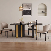 Chaise de salle à manger en métal avec dossier, style italien moderne et minimaliste, confortable, design simple pour restaurant et usage domestique