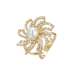 Hebilla para Bufanda con Diseño de Flor de Perlas y Diamantes de Imitación Estilo Europeo, con Diseño Antideslizante, Accesorio de Moda para Mujer - Product Image 5