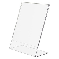 Support de présentoir de carte de prix en acrylique transparent en forme de L, étiquette de prix, support de carte de promotion, support de papier, haute qualité