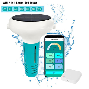 <span class=keywords><strong>Testeur</strong></span> numérique de <span class=keywords><strong>pH</strong></span> solaire 7-en-1 WIFI pour la qualité de l'eau : <span class=keywords><strong>pH</strong></span>, EC, TDS, sel, ORP, température, chlore pour piscine et aquarium - Product Image 1