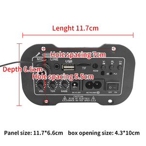 Amplificateur audio Hi-Fi C5 4-5 pouces en gros avec entrée MIC, amplificateur de subwoofer à faible bruit, <span class=keywords><strong>récepteur</strong></span> USB/TF/<span class=keywords><strong>Bluetooth</strong></span> <span class=keywords><strong>pour</strong></span> voiture/maison - Product Image 3